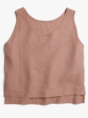 Parachute Linen Tank Top in Clay X-Large